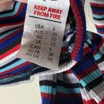 Nasty Gal Striped Crop Ruffle Vneck Bell sleeve Photo 2