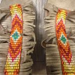 Ariat Unbridled by Beaded Tan Wedge Sandals 8 Photo 3