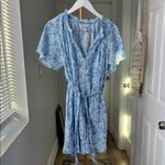 Roller Rabbit  Paradise Temmy Floral Elephant Printed Nightgown Dress Blue XS Photo 4