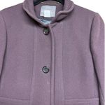 J.Crew Classic Lady Day Coat Italian Double Cloth Wool Eggplant Women’s Size 10 Photo 2