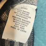 P. Luca Milano Black Striped Knit Sweater Poncho L/XL Cozy Boho Chic Pullover Size L Photo 6