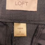 Loft  Black and White Fitted Ankle Pants Size 0 Photo 5