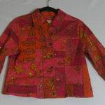 Susan Bristol ‎ Vintage Womens Petite Medium Patchwork Sequin Jacket Floral Boho Photo 0