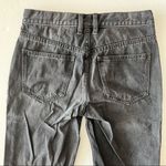 We The Free  Chewed Up Mid Rise Straight Leg Jeans Black Distressed 25 Photo 6