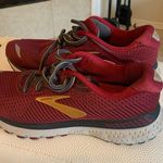 Brooks  Men's Burgundy and Gold Athletic Shoes Photo 2