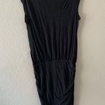 James Perse  STANDARD side ruched dress in gray Photo 3