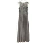 Altar'd State  GREY VUSEN BEADED SEQUIN EMBELLISHED MESH MAXI DRESS Size SMALL) Photo 1
