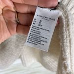 American Eagle  Neutrals Wide Stripe Oversized v Neck Knit Sweater Photo 6