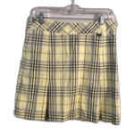 EP Golf Yellow Black Plaid Skort Size 6 Pleated Photo 0