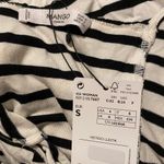 Mango 💜 NWT  Black and White Striped Maxi Tank Dress Photo 4