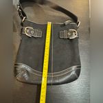 Coach Black Shoulder Bag with Buckle Accents Photo 3