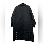 J.Crew NWT  Long Barn Jacket‎ in Black Waxed Cotton Twill Size LARGE Coat CC954 Photo 4