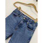 Good American Womens Good Classic High Rise Jeans Raw Hem Size 4 Waist 27 Photo 1