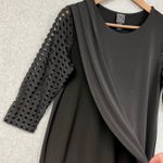 Clara Sun Woo Top Womens Small Cut Out Layered Minimal Gothic Grunge Witchy USA Black Photo 2