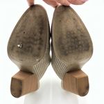 Dolce Vita Beige Laser Cut Closed Toe Heeled Mules Size 10 Tan Photo 10