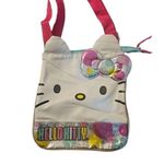 Hello Kitty Cute  Crossbody Bag with Glitter Bow‎ Pink Strap Photo 0