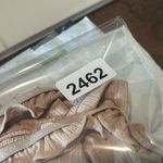 Womens Crop Top M Tan Sleeveless‎ Pullover Ruffles Stretch Party Night Out NEW Size M Photo 5