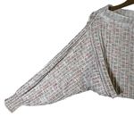 Ecote Off Shoulder Cropped Sweater Womens XS Cream Ribbed Knit Neutral Boho Photo 2