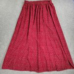 SheIn Curve Womens Skirt 1XL Red White Polka Dot A Line Holiday Christmas Pleats Photo 0