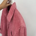 Willi Smith Vintage Pink Suede Leather Button Front Jacket Size 12 Photo 6