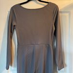 Universal Threads NWT Universal Thread Women’s Ribbed Long Sleeve Jumpsuit Slate Gray Size Large Photo 7