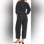 ÉTICA Liv Asymmetric Denim Black Jumpsuit | S Photo 1