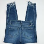 KanCan Maurices Women's Jeans 23 Skinny Mid Rise Frayed Hem Stretch Denim Blue Photo 3