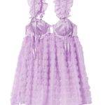 For Love & Lemons  Poppy Mini Dress Lilac Photo 4