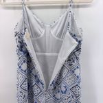 Altar'd State White Blue Floral Patchwork Mini Slip Dress Spaghetti Straps Small Photo 5