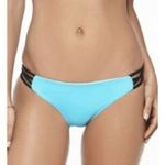 l*space L* Bikini Bottom Teal Blue Strappy Sides Photo 0