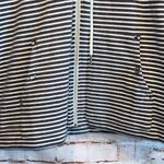 Ruby Rd Ruby Road Jacket Women Petite Small PS Charcoal Grey White Striped Full Zip Hood Photo 3