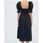 Hill House The Ophelia Nap Dress Size XXL Black Minimalist Midi Casual Cotton Photo 4