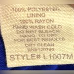 Hem & Thread  S Royal Blue and Black Striped Mesh Overlay Tank Top Photo 5