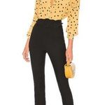 L'Academie L’ACADEMIE Revolve Ludovica High Rise Straight Leg Black Pants Sz M Photo 1