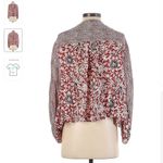 Free People Maroon and Cream Pattern Cardigan XS Photo 1