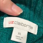 Liz Claiborne  Green and Black Crewneck Sweater Photo 2