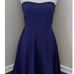 Hello Miss Navy Blue Strapless A-Line Party Dress by from ModCloth Medium Photo 1