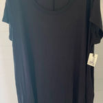 Terra & Sky Terra Sky Women's Plus Size Black Swing Dress 1X Photo 0