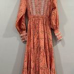 By Timo Eyelet Long Sleeve Cotton Maxi Dress Small S Photo 1