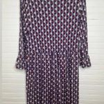 Bobeau Women's Geometric Print 3/4 Sleeve Babydoll Dress Size L Photo 1