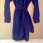 Frances Valentine Blue Mini Shirt Dress Size Small Photo 3
