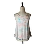 Young Fabulous and Broke  Shirt Women‎ Small White Tie Dye Racerback Tank Top Boho Photo 2