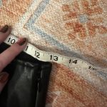Abercrombie & Fitch  vegan leather split hem pants black size small long Photo 8