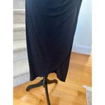 Quince  Black Soft Tencel Wrap Square Neck Sleeveless Midi Dress Photo 4
