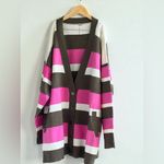 Free People League Of Her Own Striped Cardigan - Aurora Pinecone Combo Photo 1