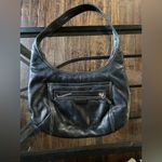 Susan Gail Vintage Elegant Black Genuine Leather Hobo Bag Photo 1