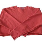 Champion Women's Orange Cropped Crewneck Sweatshirt Size Large Photo 0