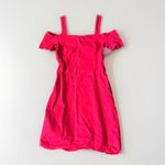 ALC Frank A.L.C. Calla Ramie Blend Cold Shoulder Dress in Red Mini Women’s 4 Photo 4