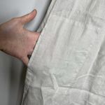 CP Shades Dress Size Medium Light Gray Linen Made In USA Beach Coastal Resort Photo 5