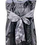 Love Tease Y2K 2000s Black Floral Velvet Burnout Empire Waist Bubble Hem Hoco Dress Sz 3 Photo 3